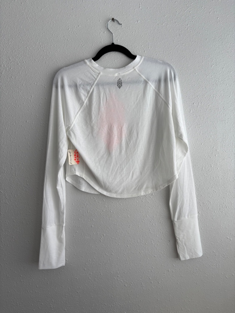 NWT FP Movement White Tempo On Repeat Long-Sleeve Logo Layer - Picture 6 of 7